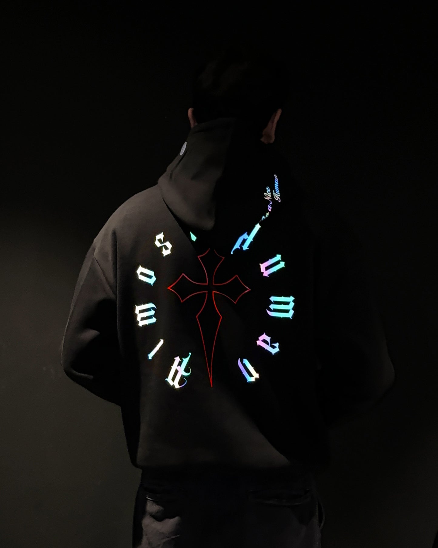 Almost Human Reflective Hoodie